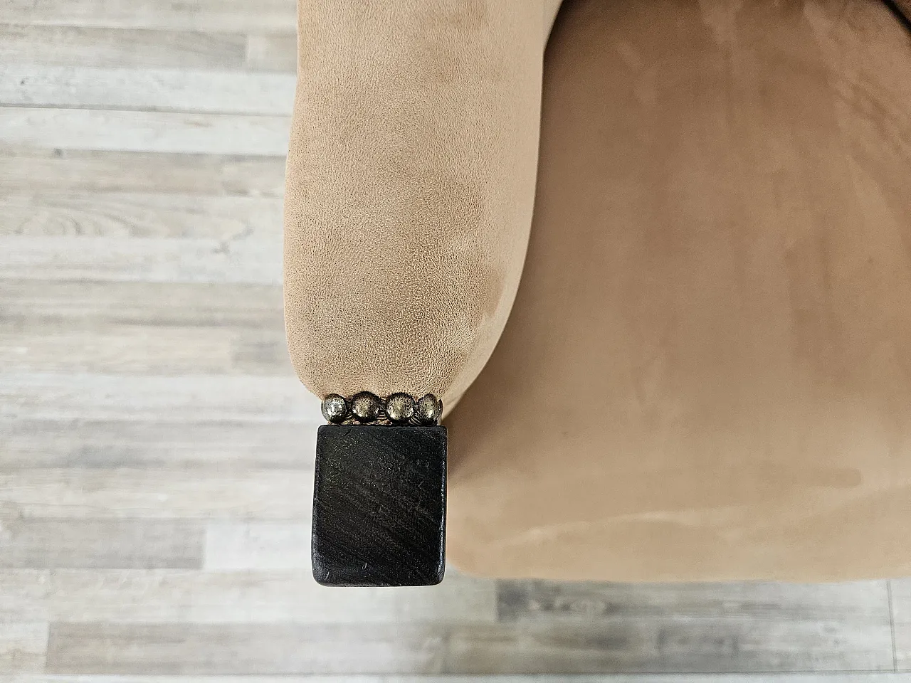 Poltrona Art Decò in noce e velluto, 1940 8