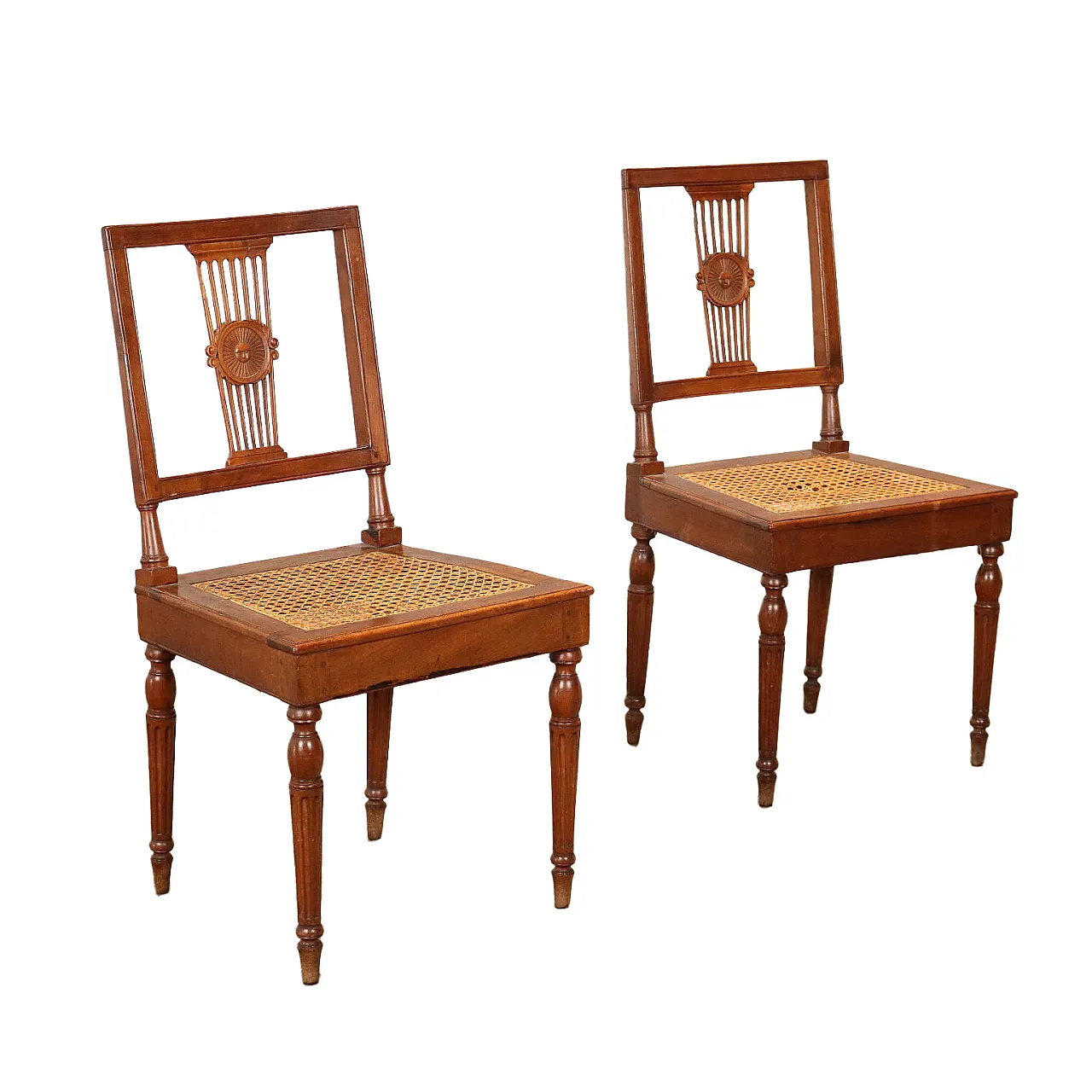 Pair of Neoclassical chairs, 18th century 1