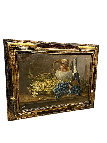 Dipinto olio su cartone di scuola francese 1930