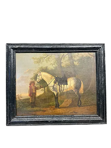 Dipinto fiammingo olio su tela, '700