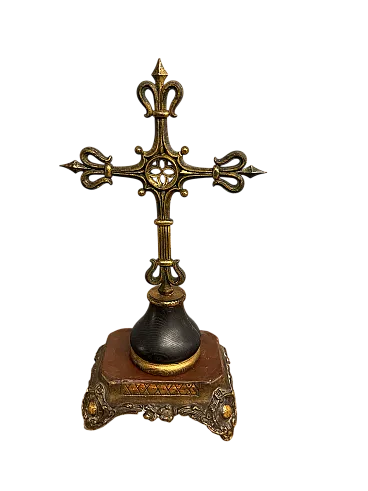 Croce neogotica in Bronzo, '800