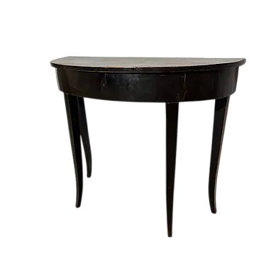 Console mezzaluna Luigi XVI laccata, fine '700