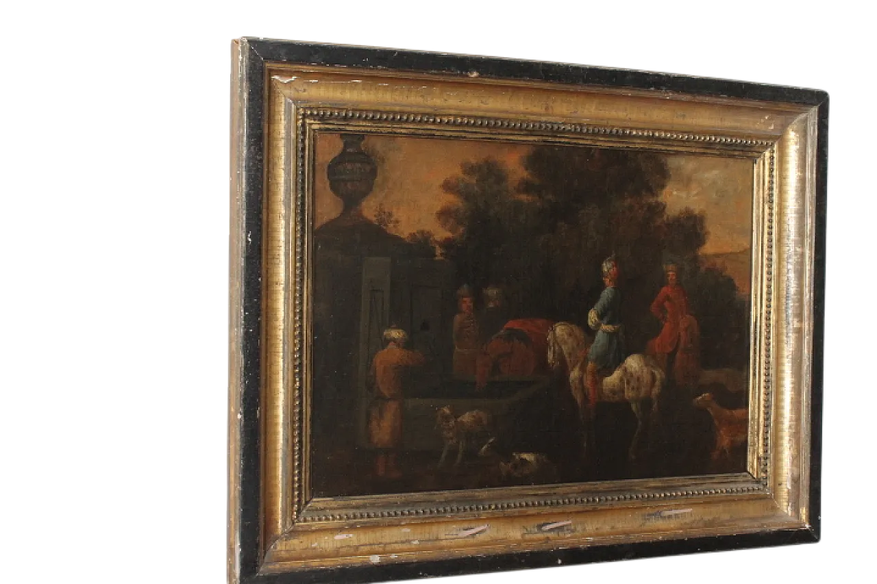 Flemish oil painting on canvas early 19th century 15