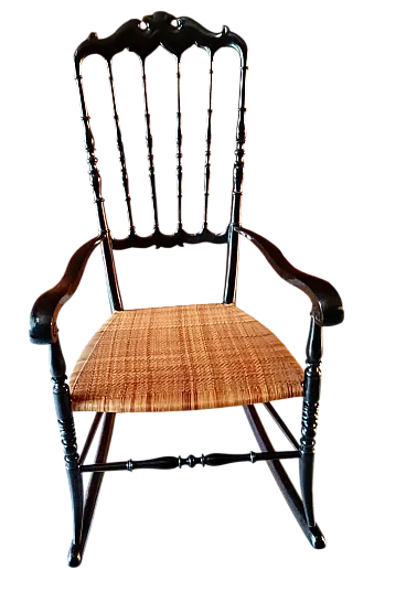 Sedia a dondolo Chiavarina metà ‘900