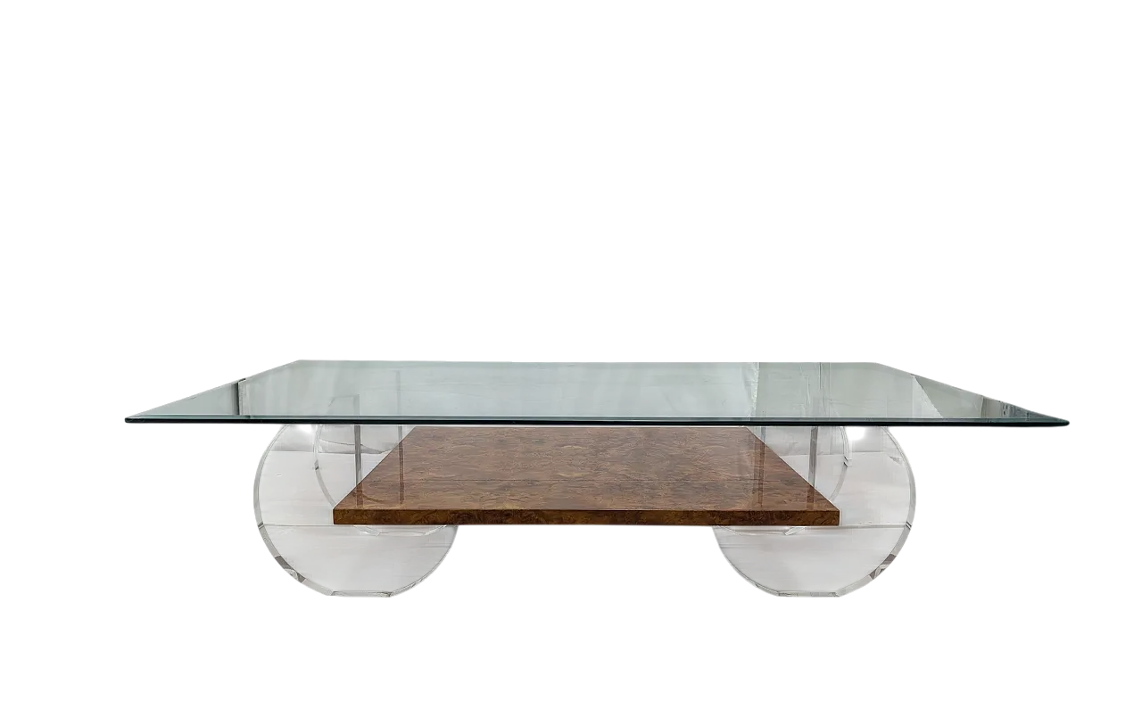 Tavolino da caffè in stile Hollywood Regency, anni '70 10