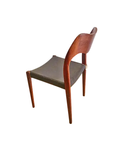 Sedia N.O. Moller n.71 danese, anni '50