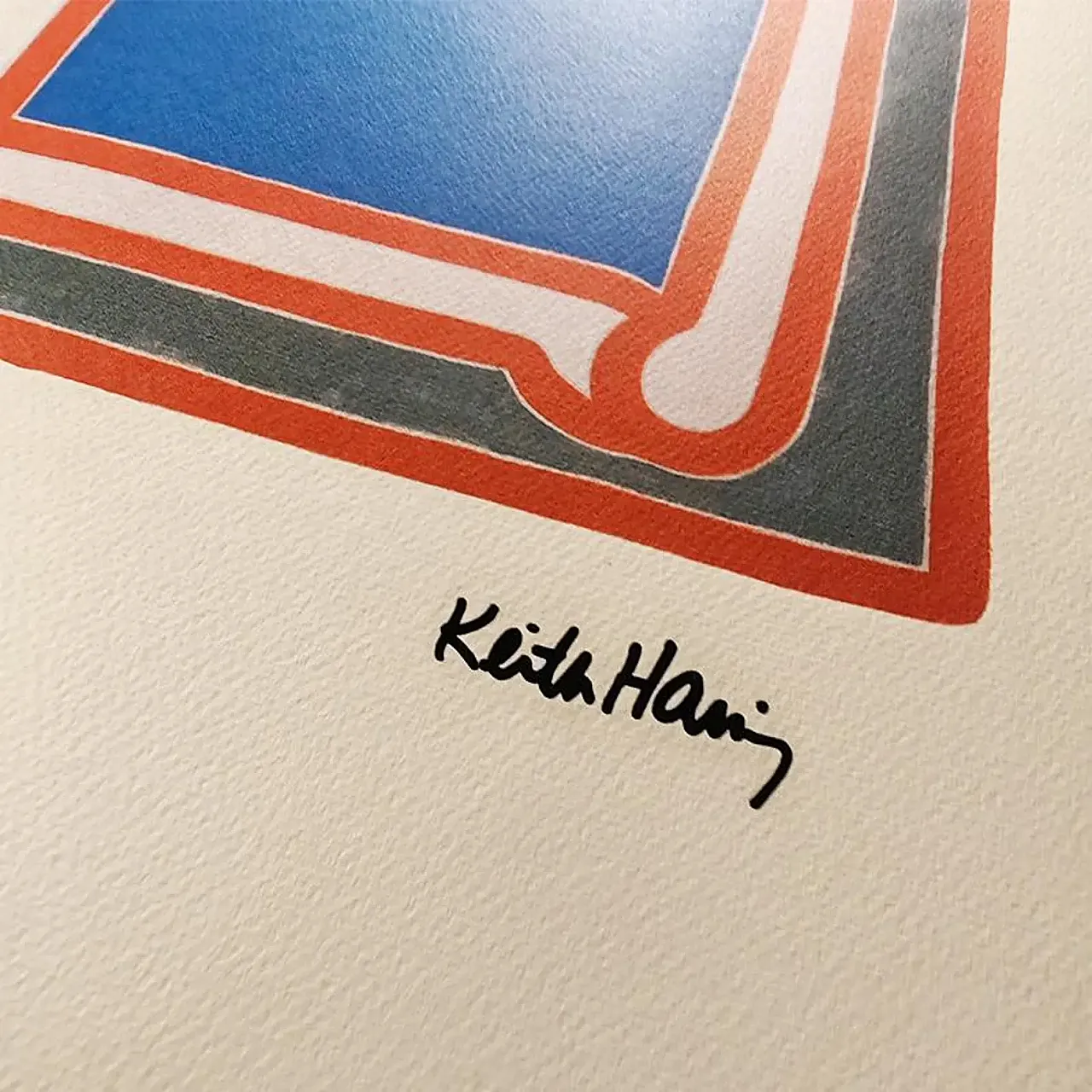 Keith Haring Limited Edition Lithograph numbered in pencil, 1990s 3