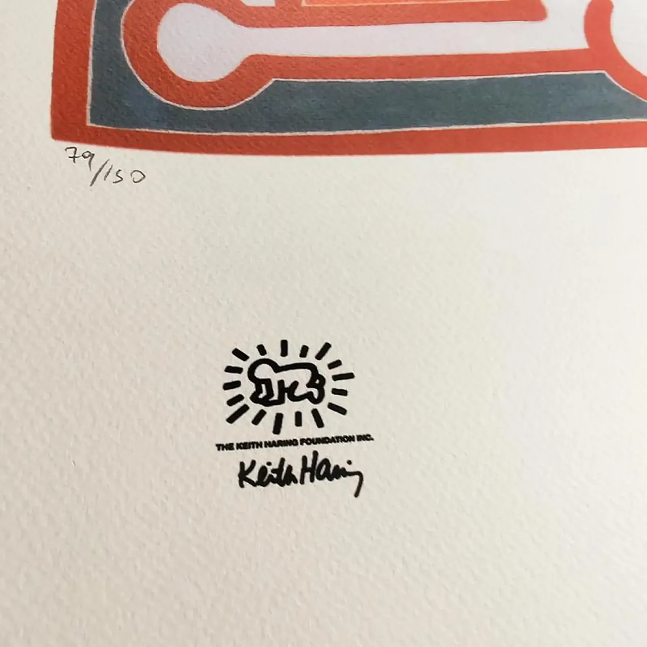 Keith Haring Limited Edition Lithograph numbered in pencil, 1990s 5
