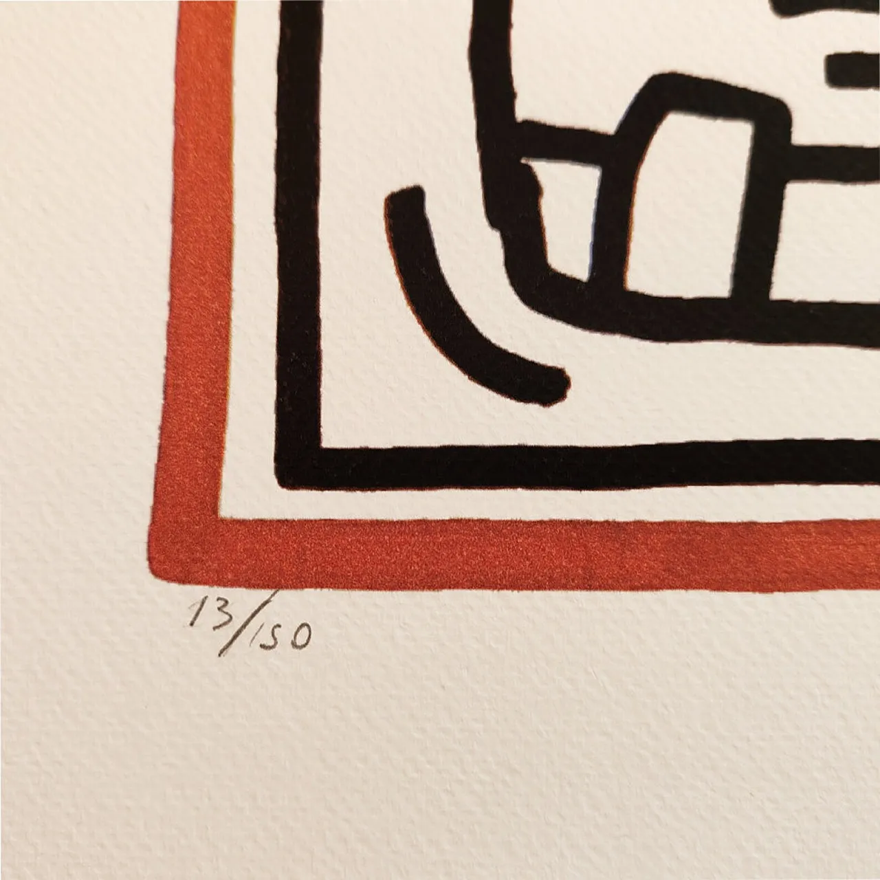 Keith Haring Limited Edition Lithograph numbered in pencil, 1990s 3