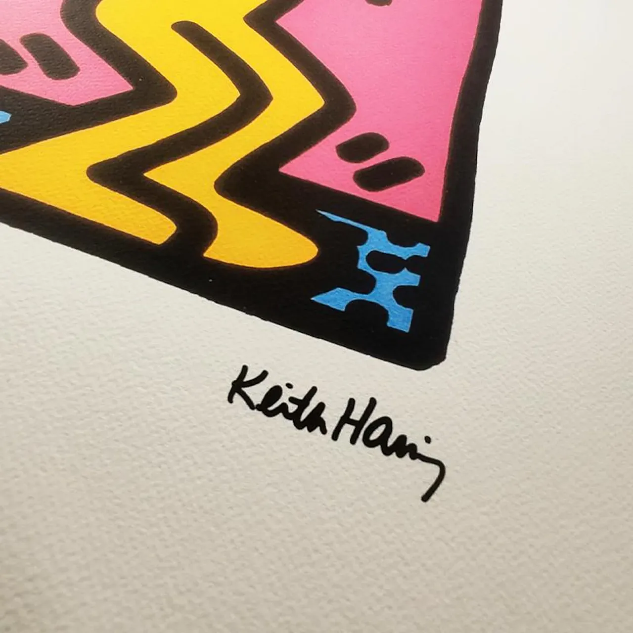 Keith Haring Limited Edition Lithograph numbered in pencil, 1990s 2