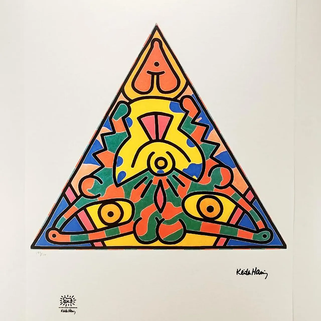 Keith Haring Limited Edition Lithograph Numbered in pencil, 1990s 1