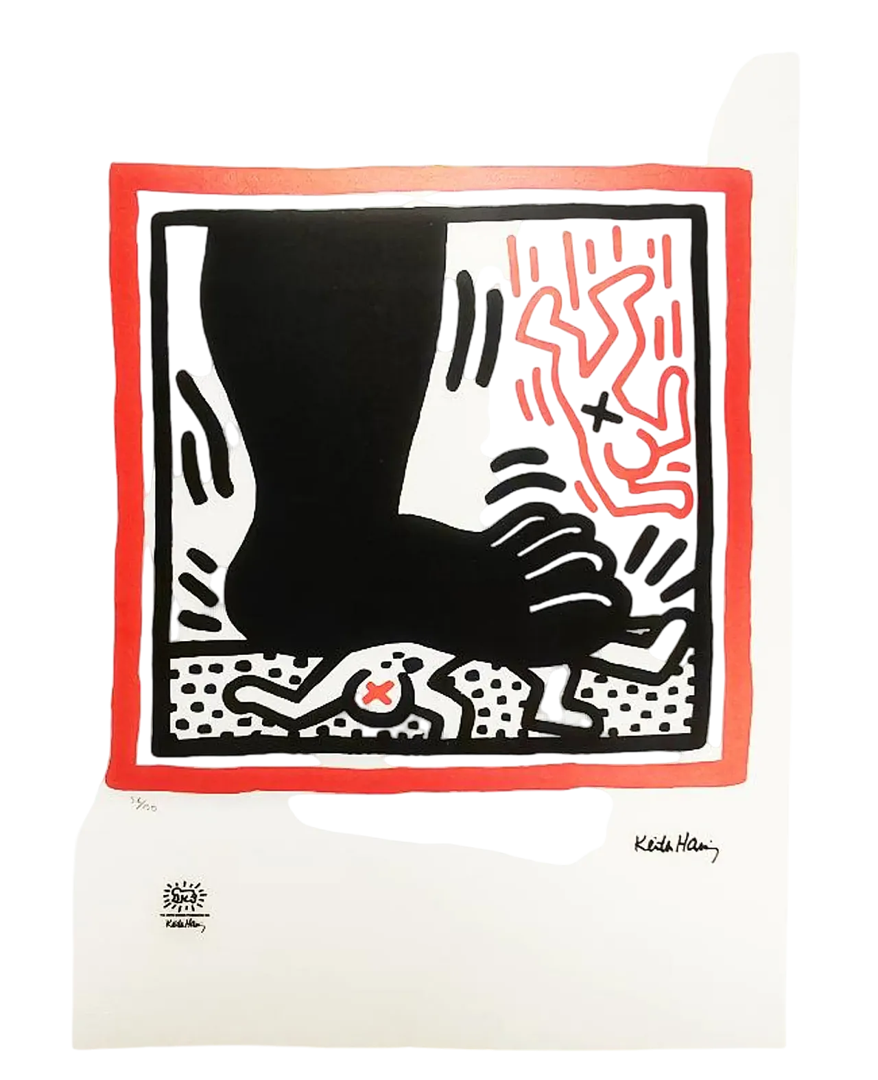 Keith Haring Limited Edition Lithograph Numbered in pencil, 1990s 8