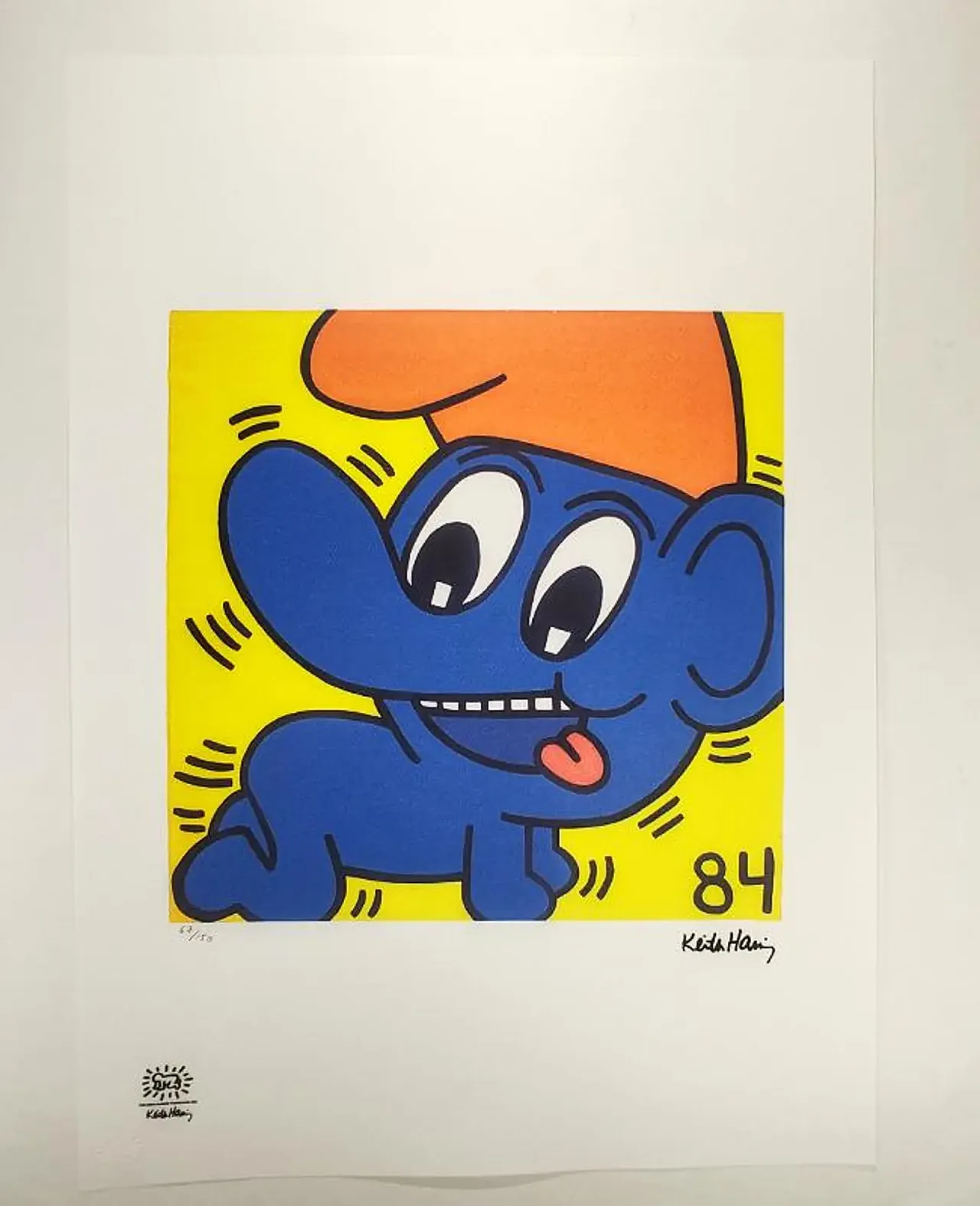 Keith Haring Limited Edition Lithograph Numbered in pencil, 1990s 1