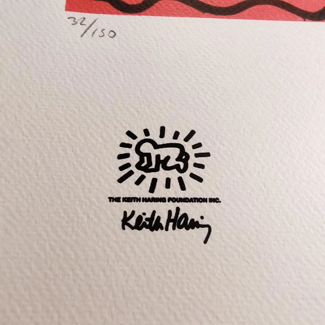 Keith Haring Limited Edition Lithograph Numbered in pencil, 1990s