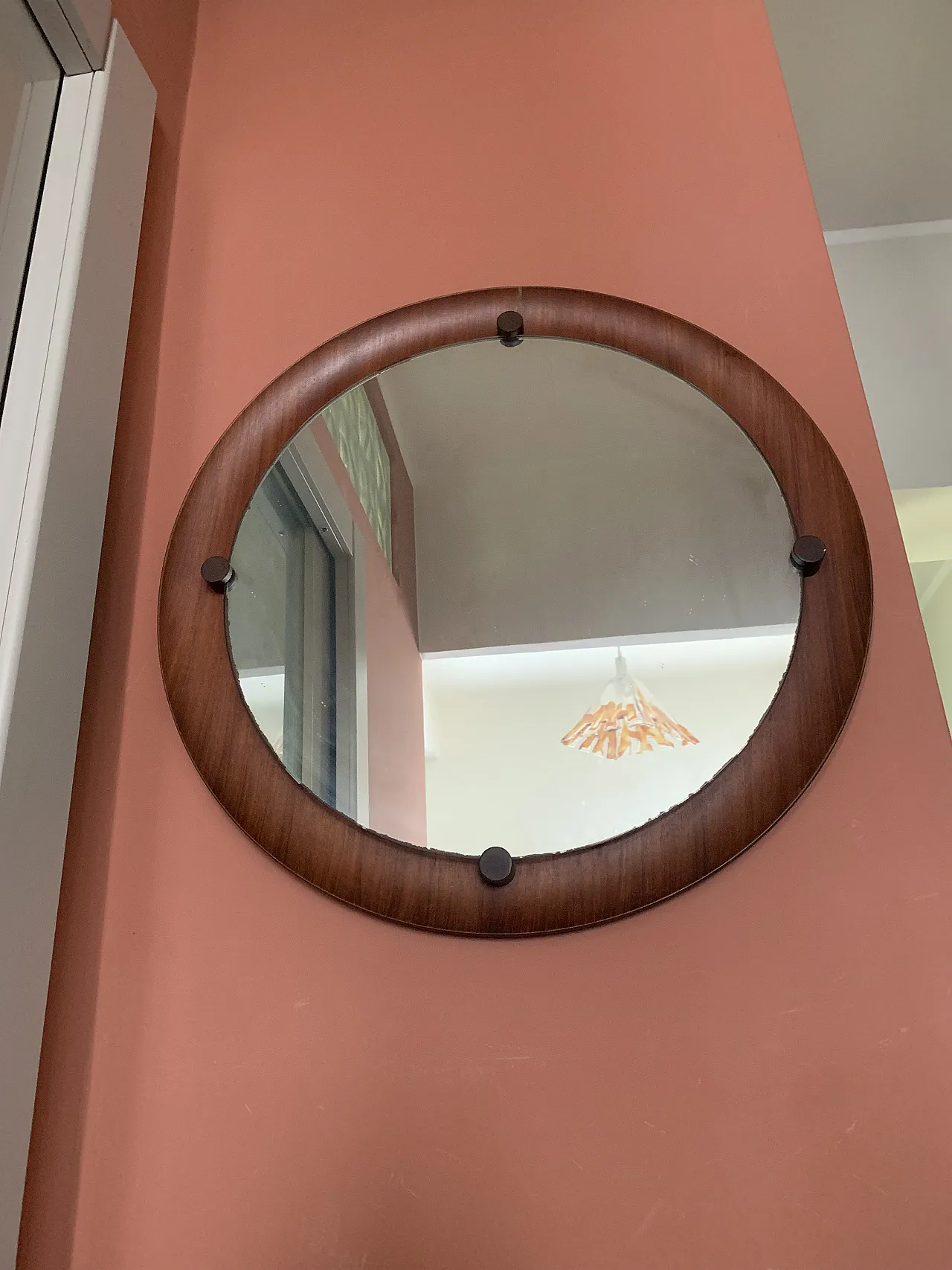 Specchio in teak  produzione italiana, anni ‘60 6