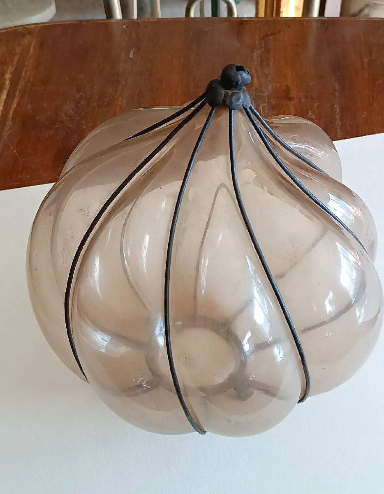 Murano blown glass lamp, early 20th century 1