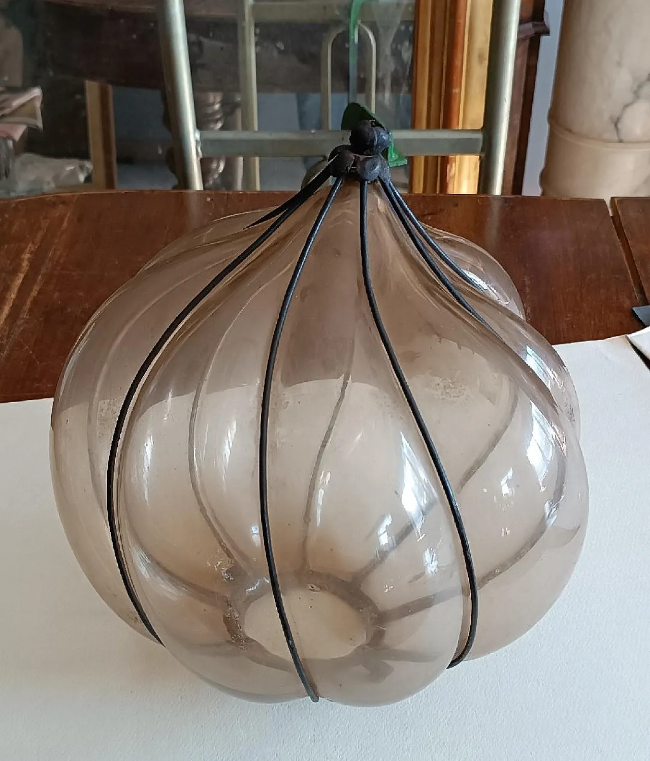 Murano blown glass lamp, early 20th century 2