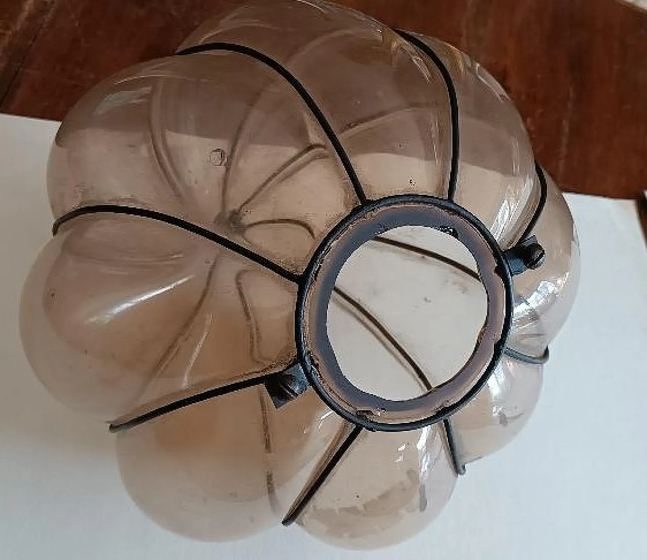 Murano blown glass lamp, early 20th century 3