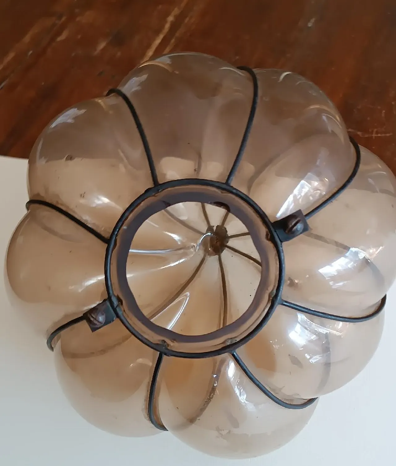 Murano blown glass lamp, early 20th century 4