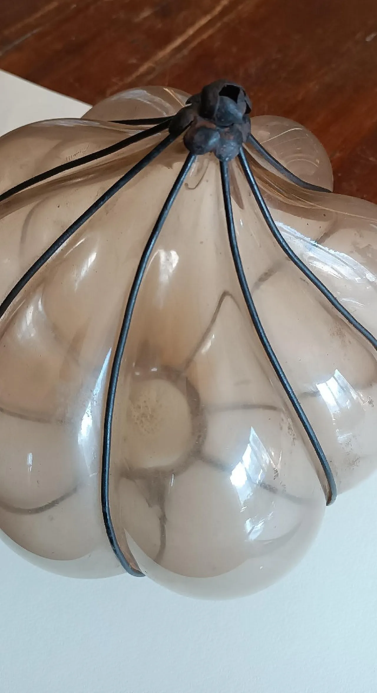 Murano blown glass lamp, early 20th century 6