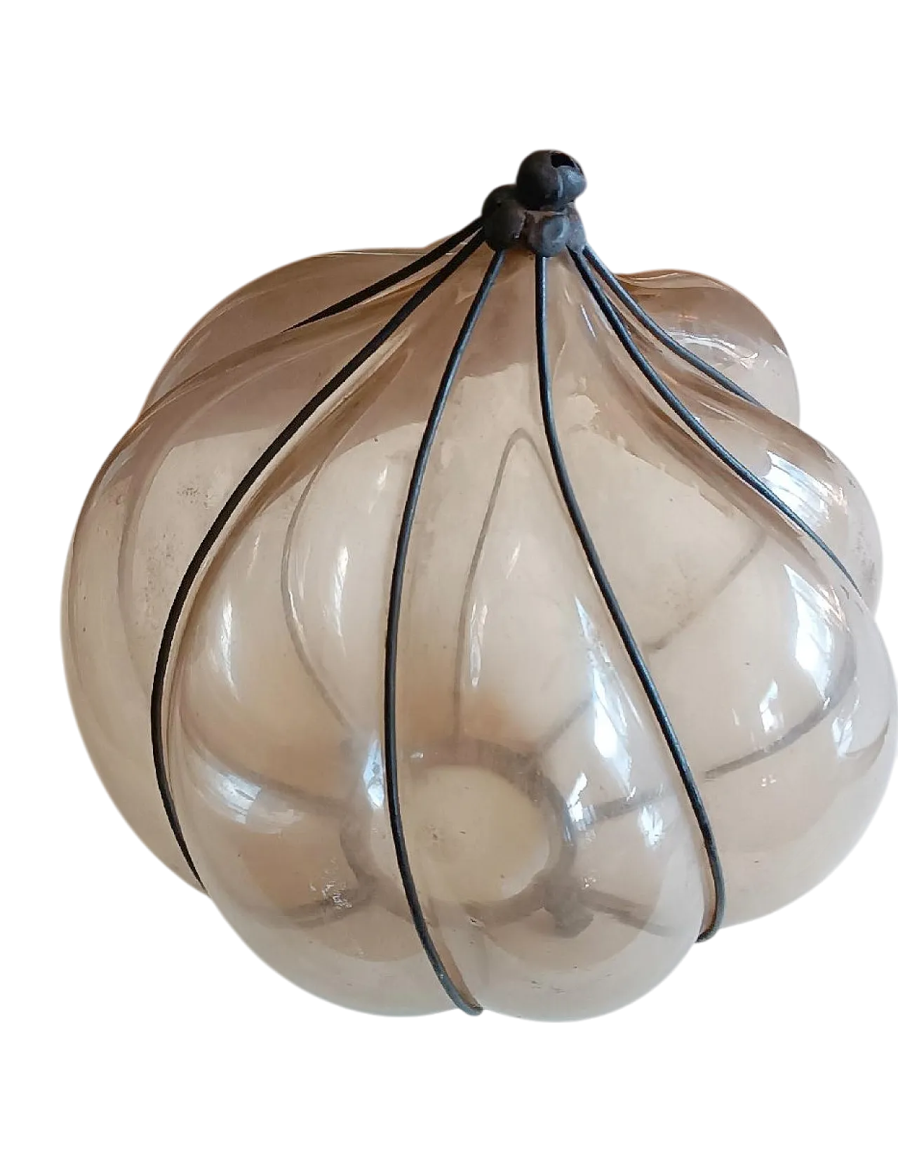 Murano blown glass lamp, early 20th century 8