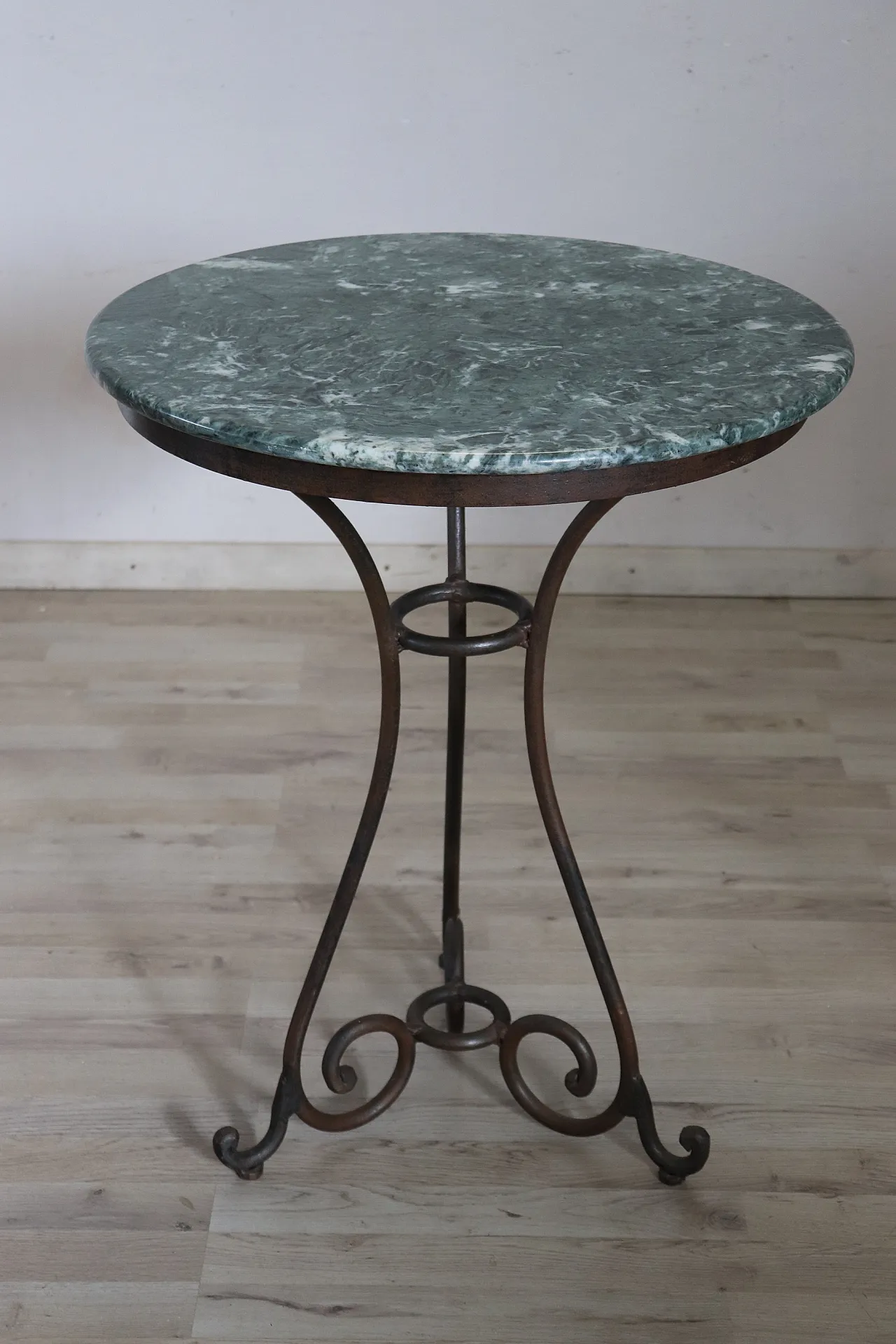 Indoor or outdoor coffee table in iron and marble, 1980s 2