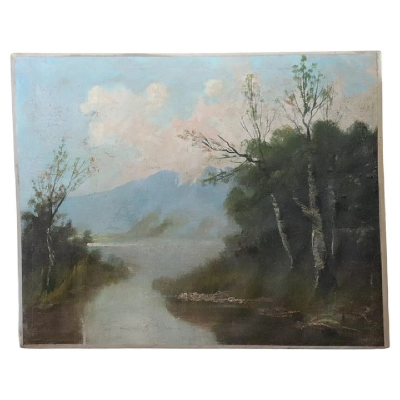 Oil painting on canvas, 19th century 1
