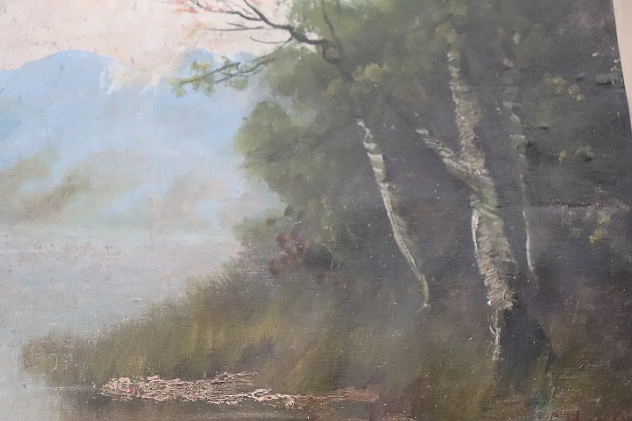 Oil painting on canvas, 19th century 7