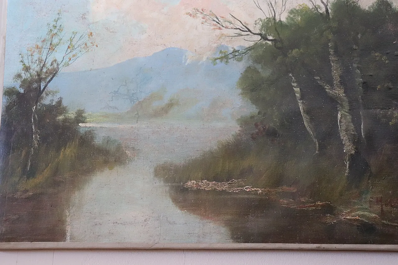 Oil painting on canvas, 19th century 8