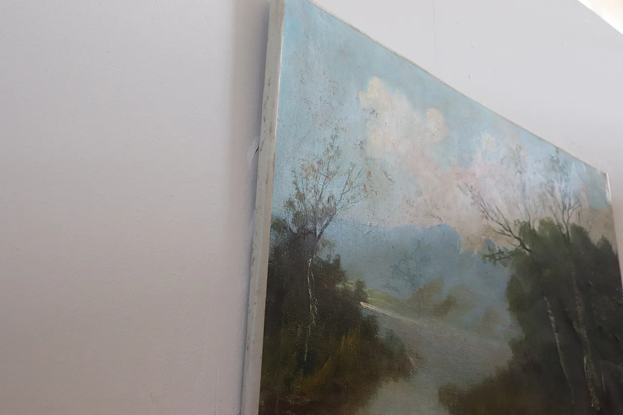 Oil painting on canvas, 19th century 9