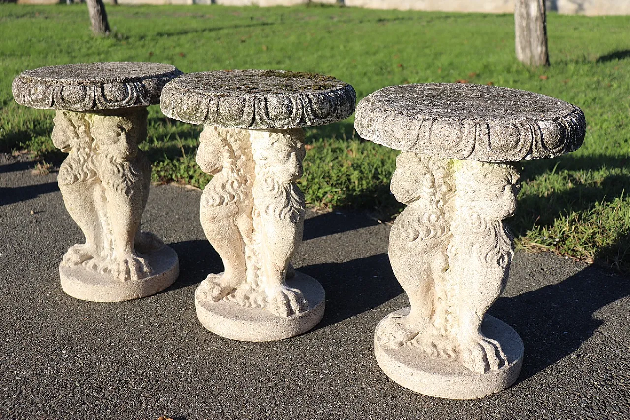 Set da giardino tavolo e 6 sgabelli, inizi '900 8