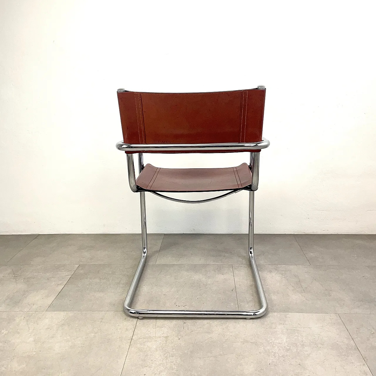 Sedia da scrivania in pelle MG5 di Matteo Grassi, Italia anni ‘60 6