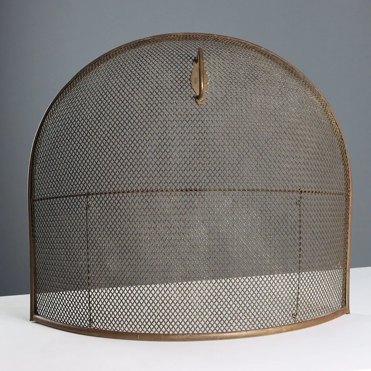 Andirons and spark guards in wrought iron and bronze, 19th century 3