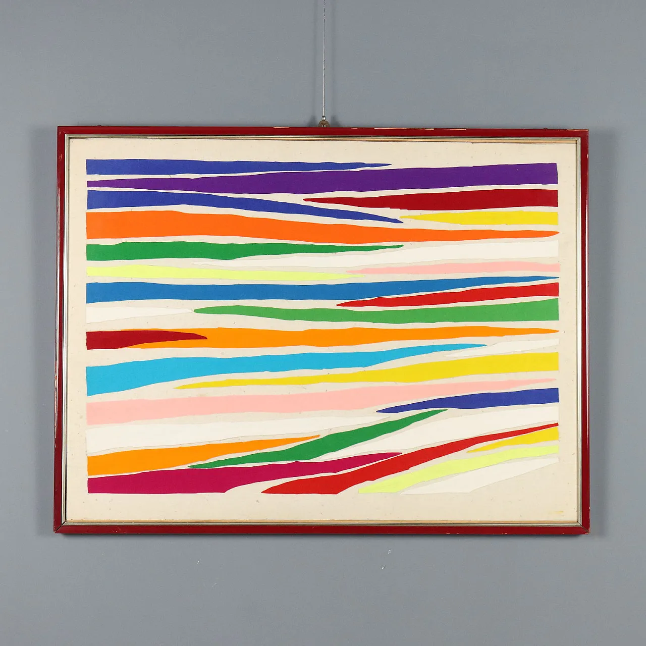 Opera d'arte moderna di Piero Dorazio, feltro multiplo, anni '70 1