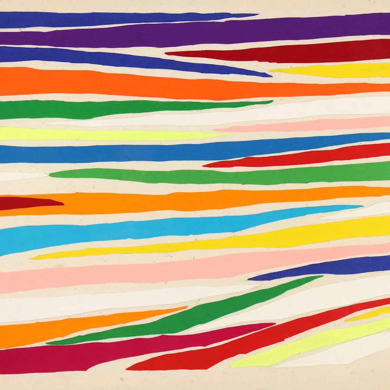 Opera d'arte moderna di Piero Dorazio, feltro multiplo, anni '70 4