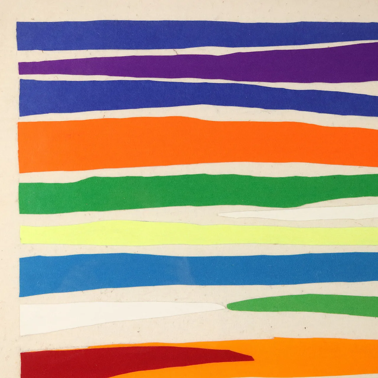 Opera d'arte moderna di Piero Dorazio, feltro multiplo, anni '70 5