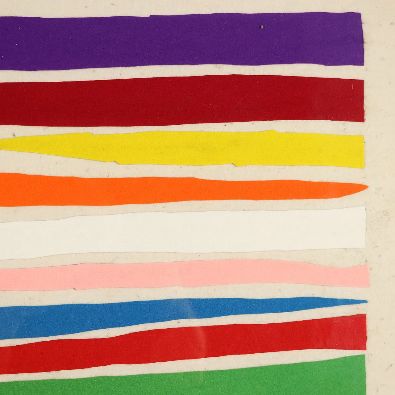 Opera d'arte moderna di Piero Dorazio, feltro multiplo, anni '70 6