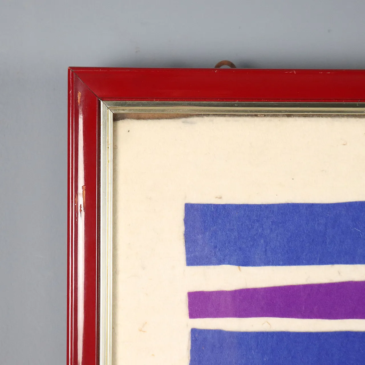 Opera d'arte moderna di Piero Dorazio, feltro multiplo, anni '70 8