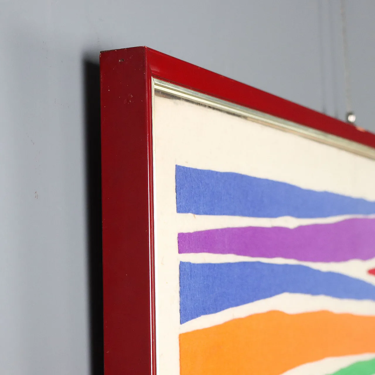 Opera d'arte moderna di Piero Dorazio, feltro multiplo, anni '70 9