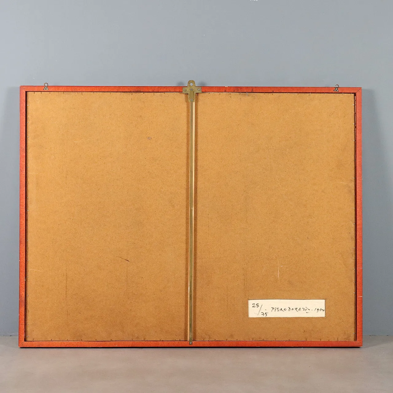 Opera d'arte moderna di Piero Dorazio, feltro multiplo, anni '70 10