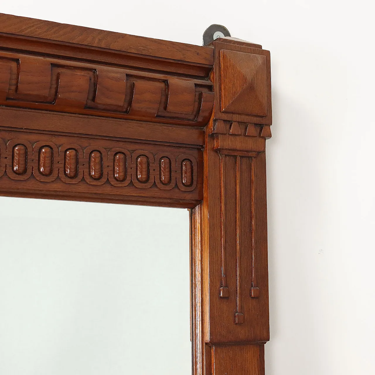 Specchiera Liberty in legno, primo '900 5