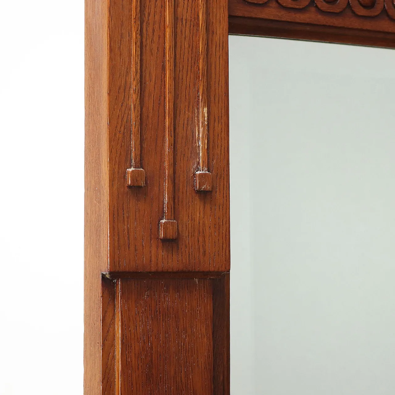 Specchiera Liberty in legno, primo '900 6