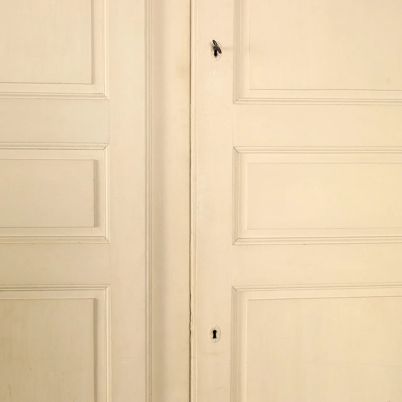 Armadio dispensa Direttorio in pioppo laccato bianco, fine '700 5