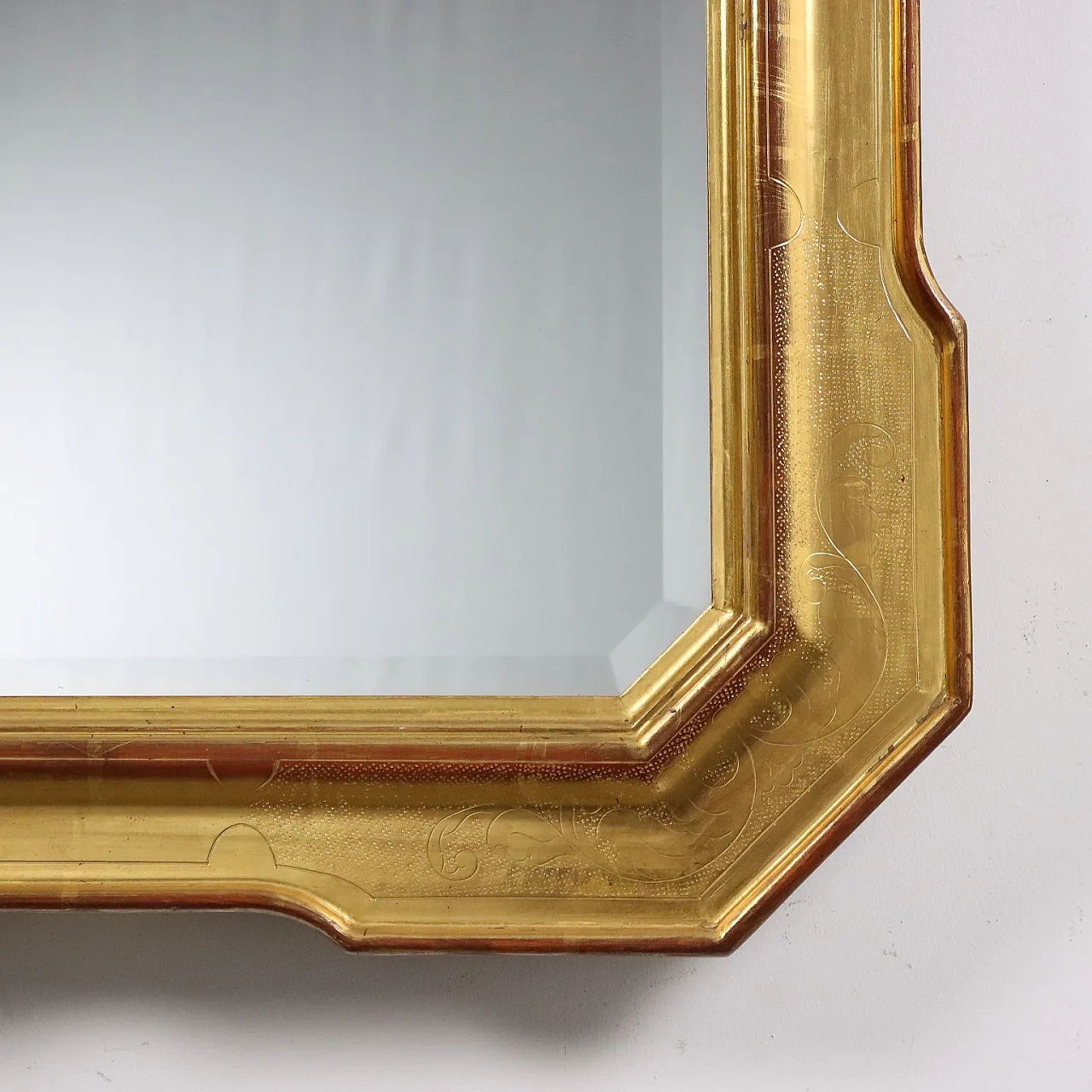 Specchio in legno dorato, '900 6