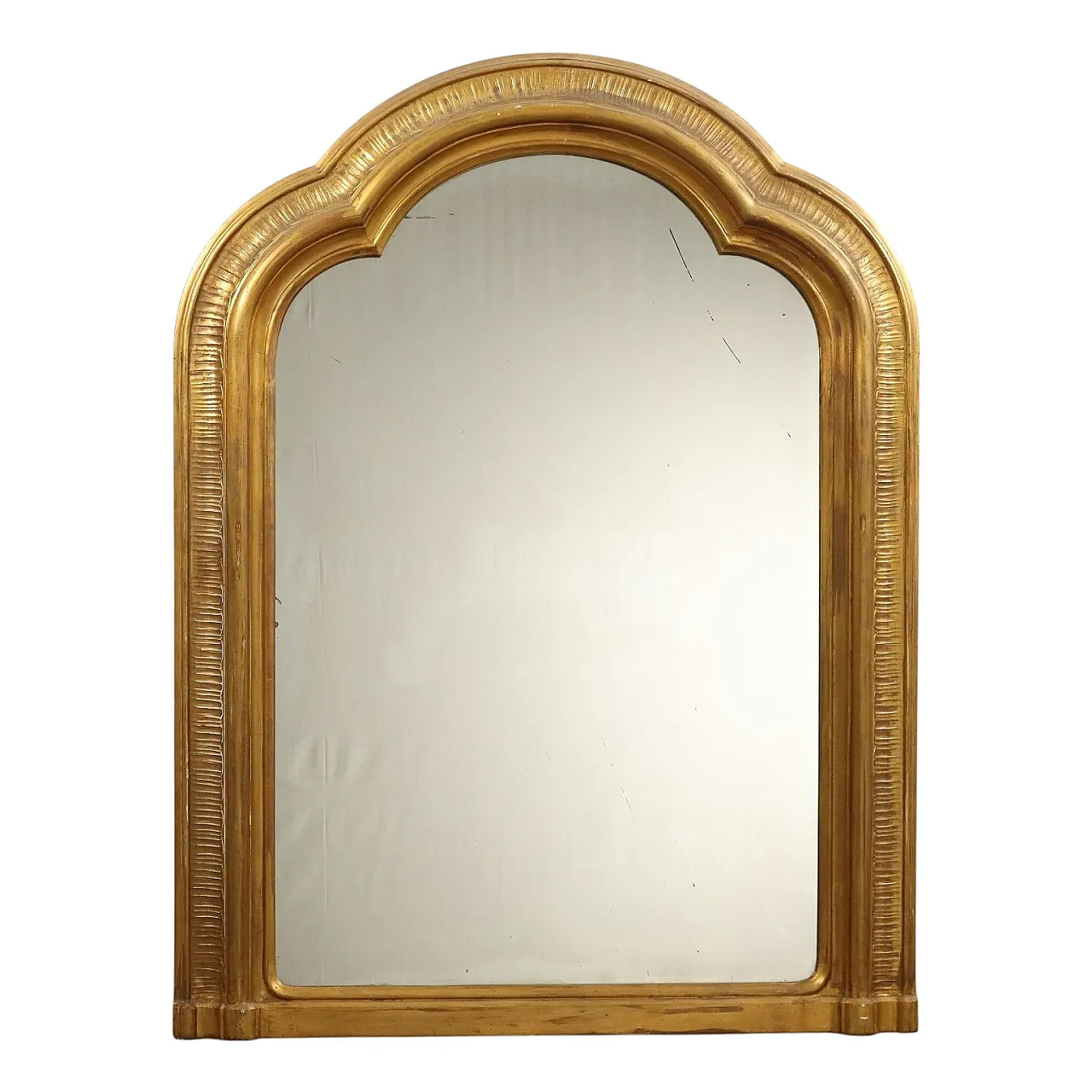 Caminiera in abete dorato di gusto eclettico, '800 1