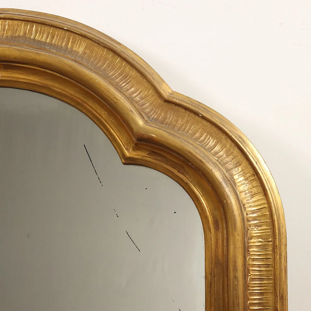 Caminiera in abete dorato di gusto eclettico, '800 5