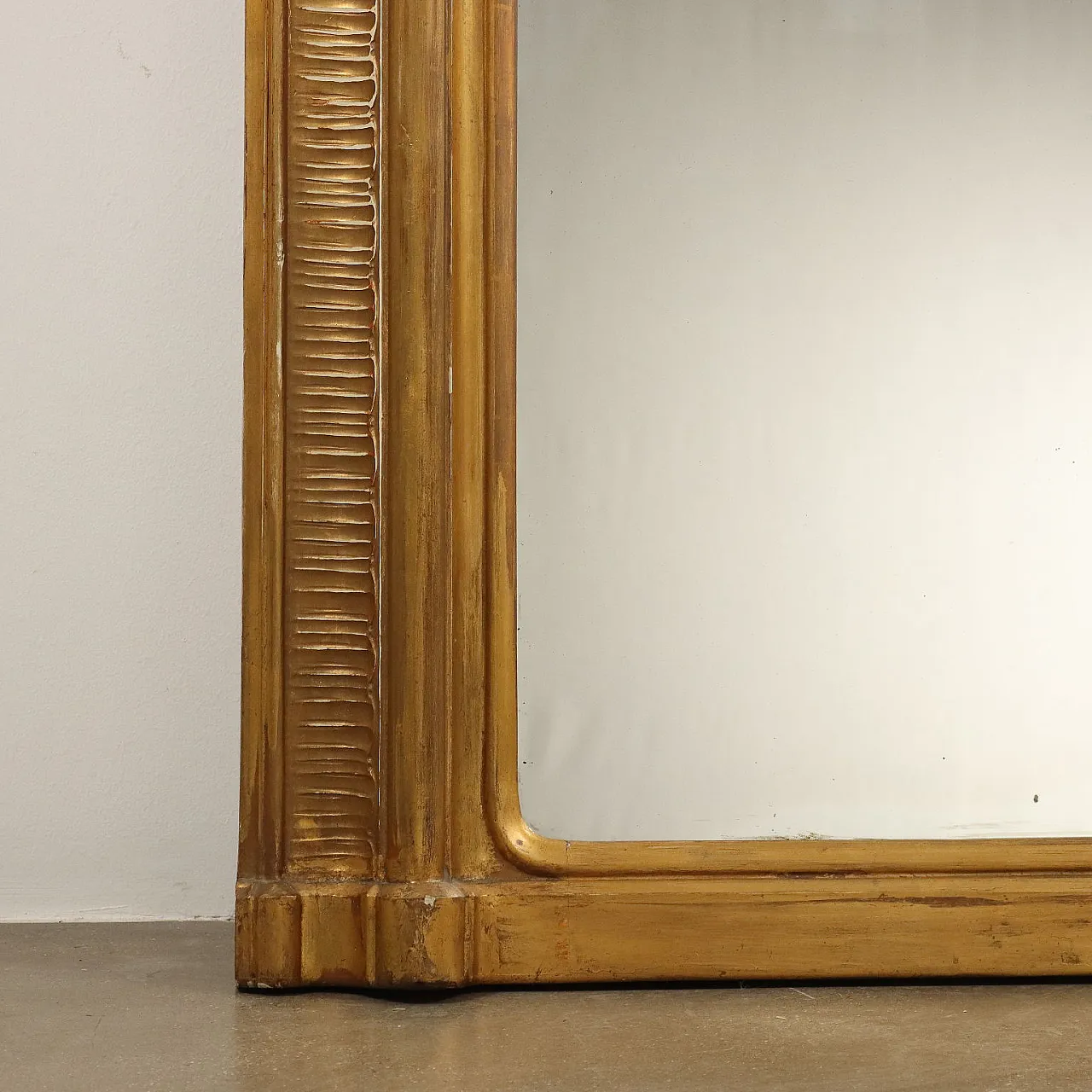 Caminiera in abete dorato di gusto eclettico, '800 6