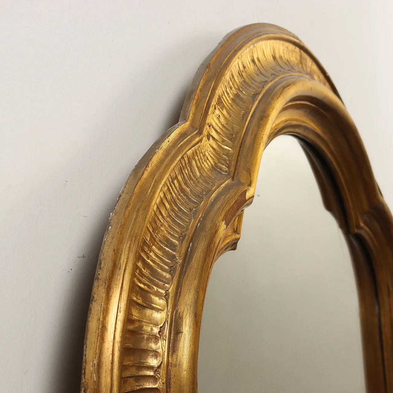 Caminiera in abete dorato di gusto eclettico, '800 9