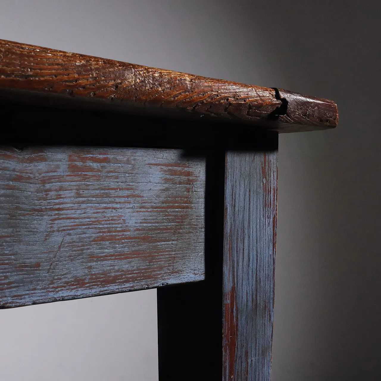 Elm table, late 19th century 4