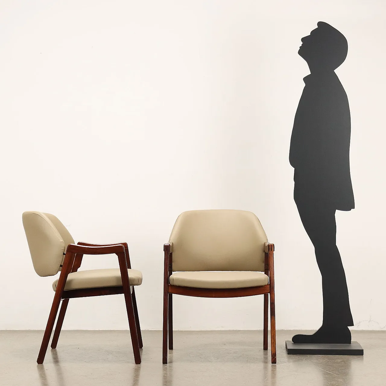 Coppia di sedie 814 di Luisa e Ico Parisi per Cassina, anni '60 2